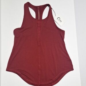 ZYIA Active Women's Maroon Racerback Tank Top
